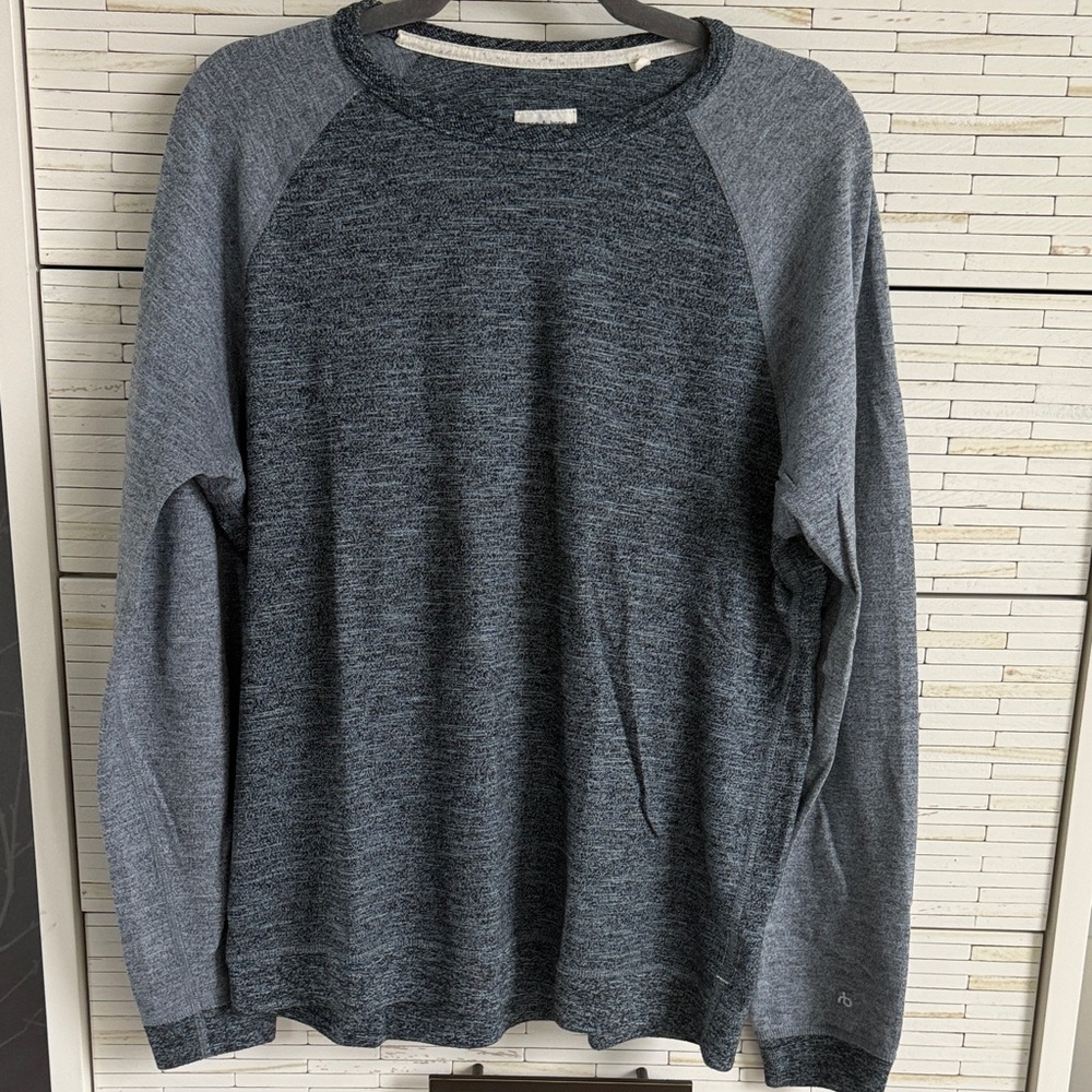 rag & bone Two-Tone Gray Long Sleeve Shirt
